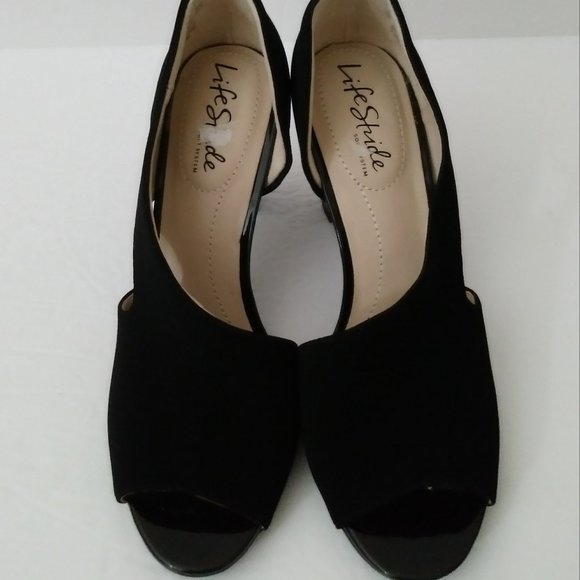 Life Stride Shoes - Life Stride Black Swede Shoes Size 5.5 M